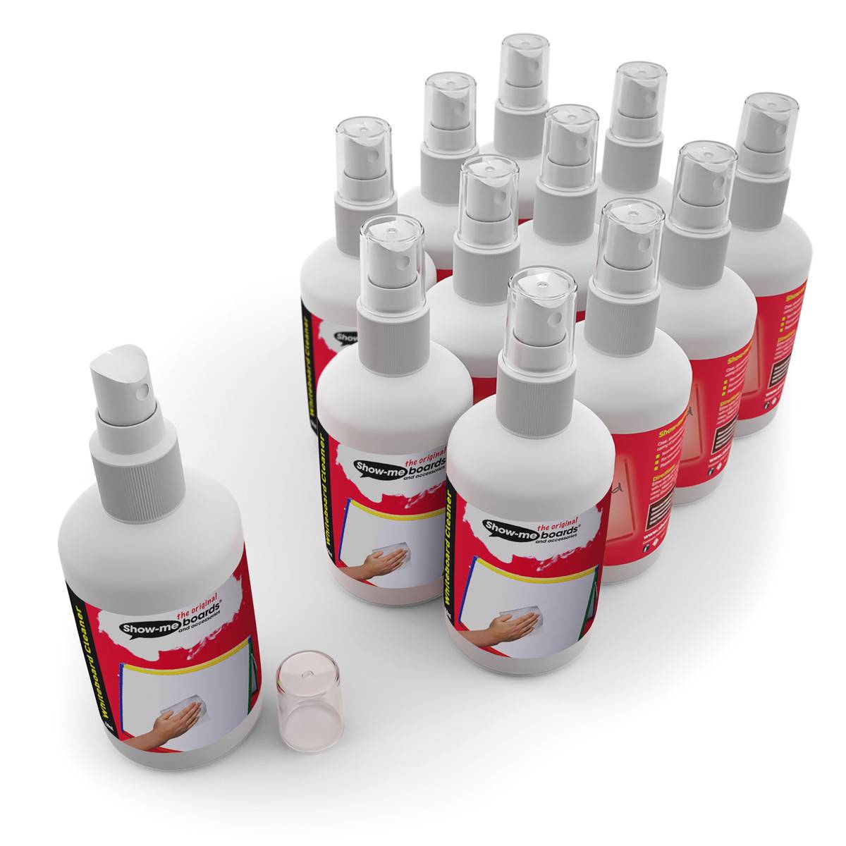Show - Me Economy Whiteboard Cleaner 250Ml Pack of 12 - ABC School Supplies