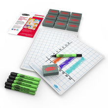 Show - Me Gridded Drywipe Boards, Pens & Erasers (10 of Each) - ABC School Supplies
