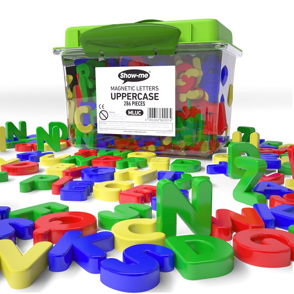 Show-Me Magnetic Upper Case Letters (Pack of 286) - ABC School Supplies