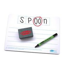 Show - Me Pack 10 Phoneme Drywipe Boards, Pens & Erasers - ABC School Supplies