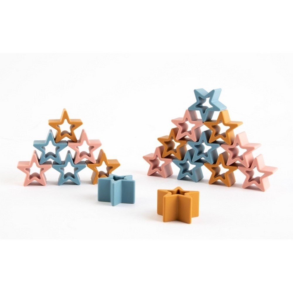 Silicone Stacking Stars - Pack Of 18 - ABC School Supplies