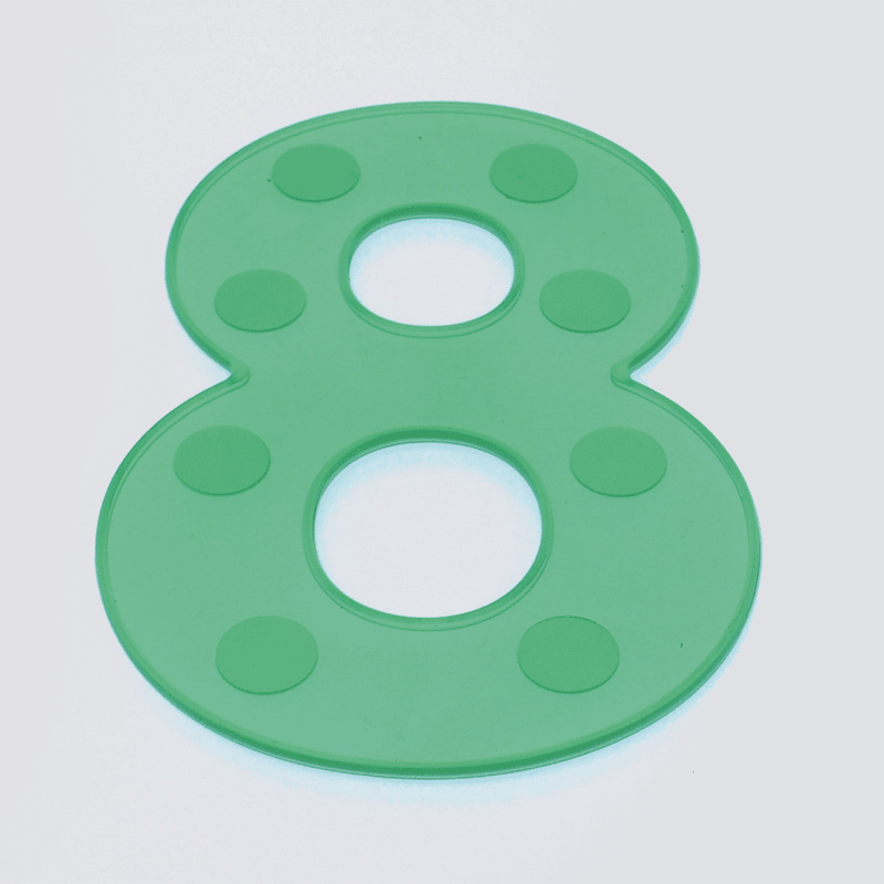 Silishapes® Dot Numbers Green Pack of 10 - ABC School Supplies