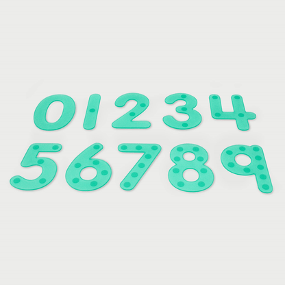 Silishapes® Dot Numbers Green Pack of 10 - ABC School Supplies
