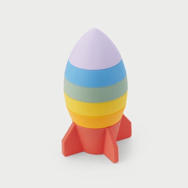 SiliSoft Rocket Stacker (Rainbow) - 6 Pack - ABC School Supplies
