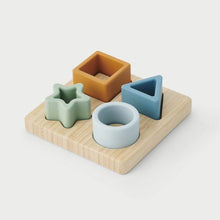 SiliSoft Shape Puzzle (Neutral) - 4 Pack + tray - ABC School Supplies