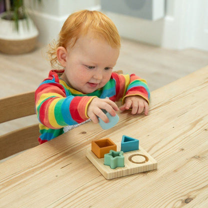 SiliSoft Shape Puzzle (Neutral) - 4 Pack + tray - ABC School Supplies