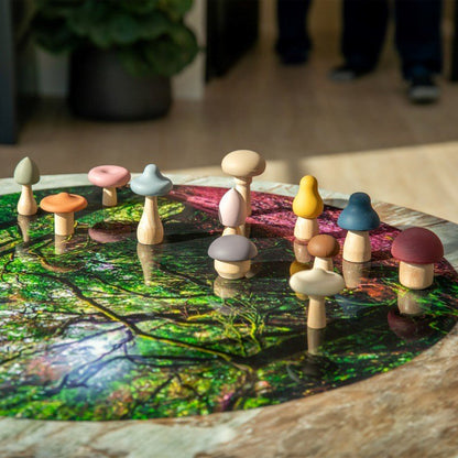 SiliSoft Woodland Mushrooms (Earth) - 12 Pack - ABC School Supplies