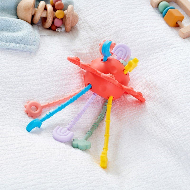 SiliSoft Zip Pull Toy (Rainbow) - ABC School Supplies