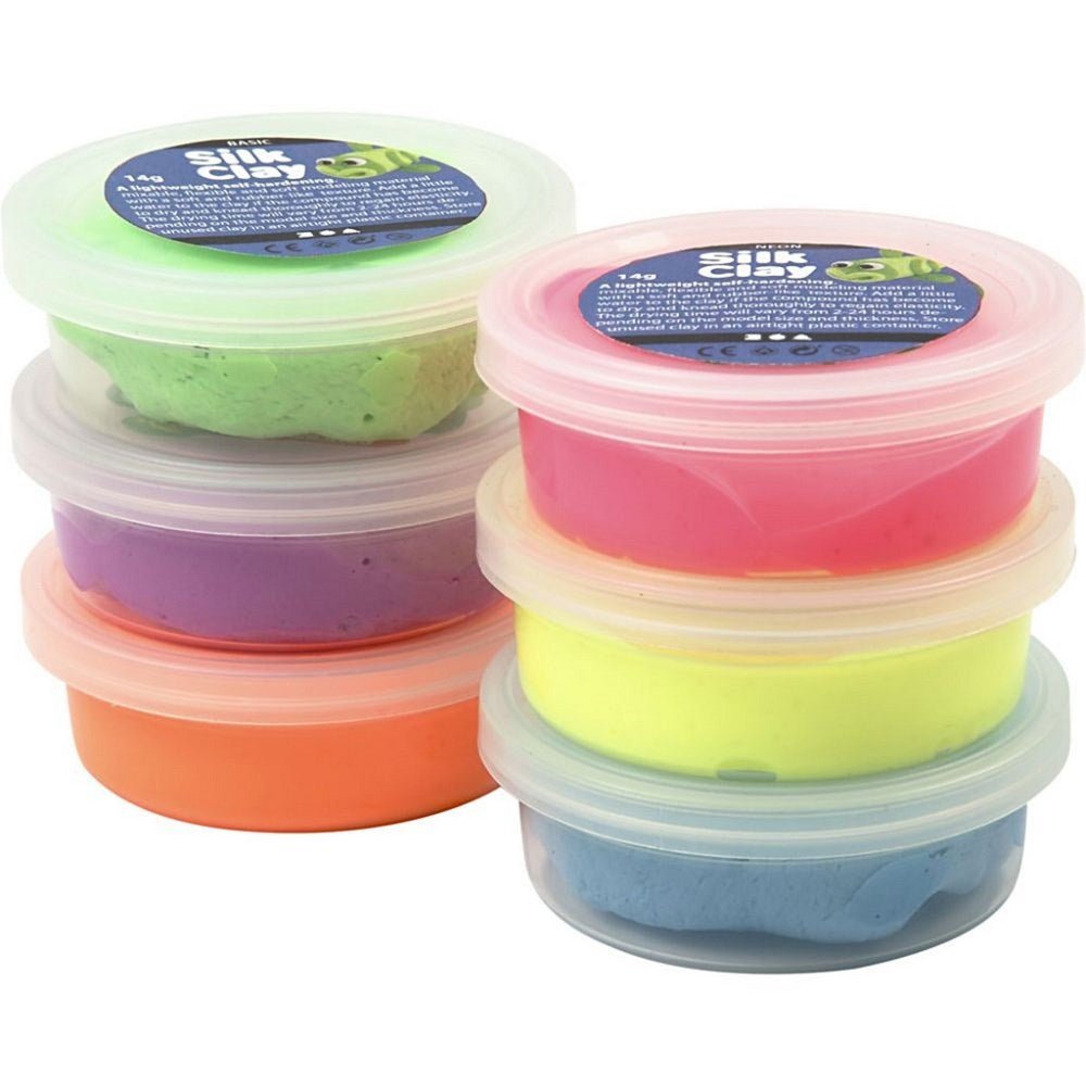 Silk Clay® Neon (6 pack) - ABC School Supplies
