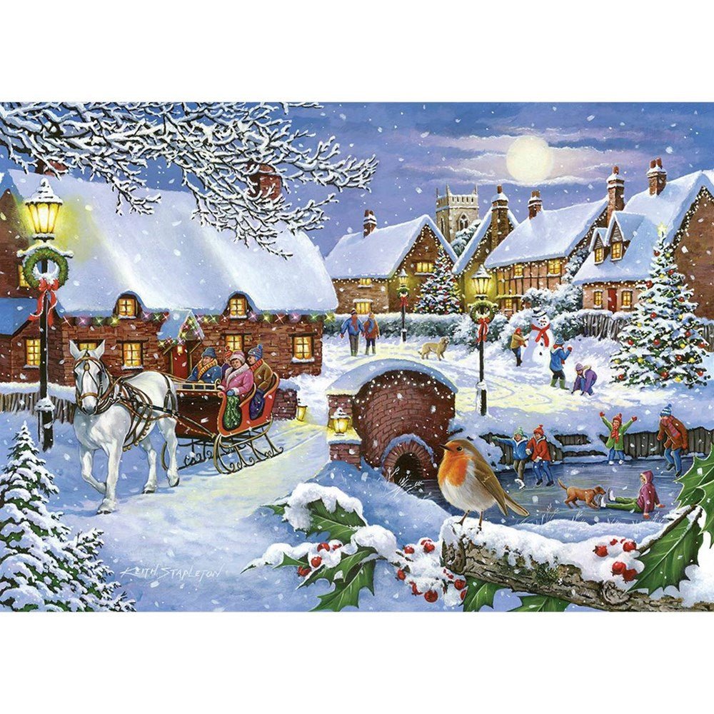 Sleigh Ride - 1000 Piece Jigsaw Puzzle - ABC School Supplies