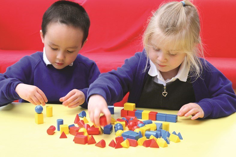 Small Solid Shapes - Pack Of 24 - ABC School Supplies