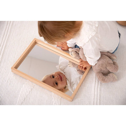 Small Wooden Mirror Tray - ABC School Supplies