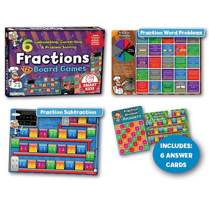 **Smart Kids Fractions Board Games - ABC School Supplies