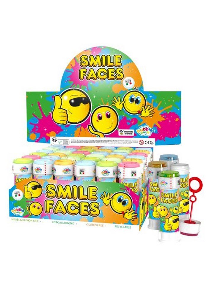 Smile Bubble Tubs with Wand (60ml) - ABC School Supplies