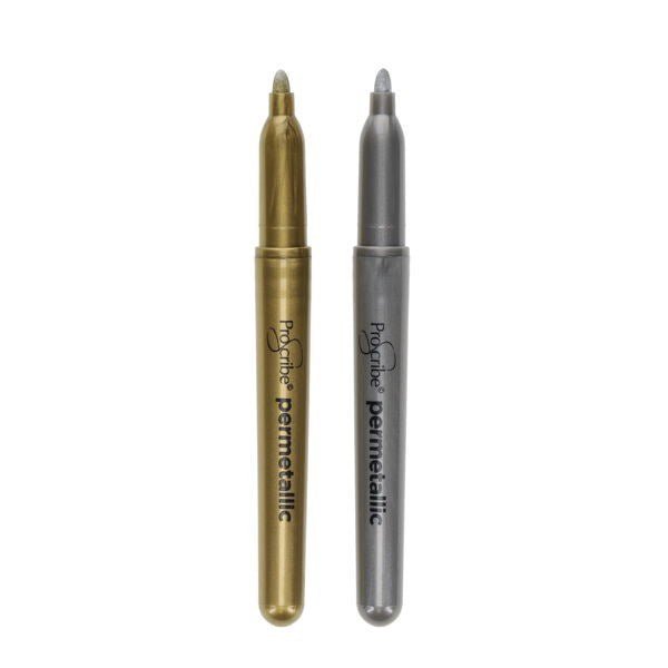 Smooth Permanent Metallic Markers Gold and Silver - Pack of 2 - ABC School Supplies