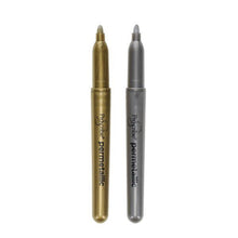 Smooth Permanent Metallic Markers Gold and Silver - Pack of 2 - ABC School Supplies