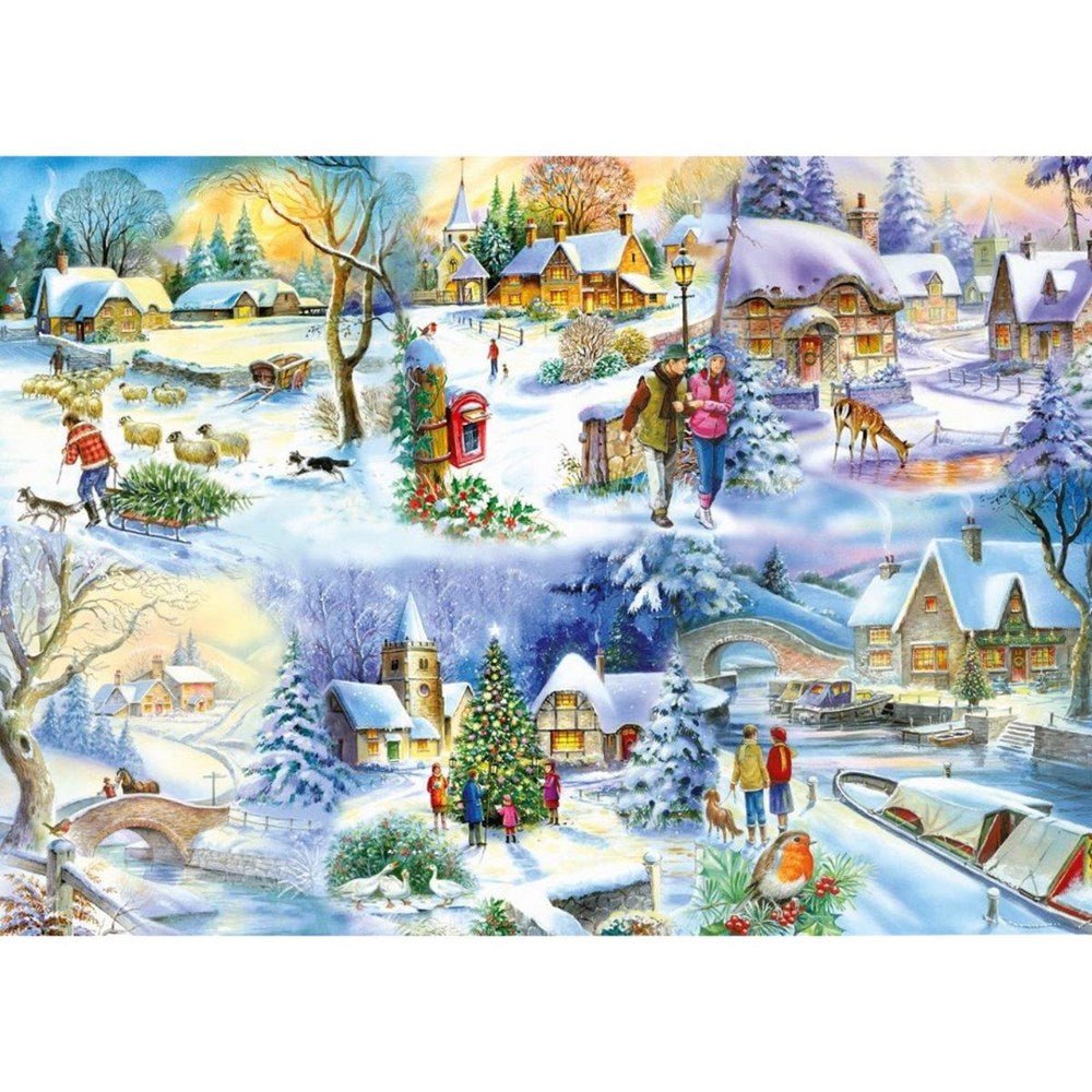 Snowy Afternoon - BIG 500 Piece Jigsaw Puzzle - ABC School Supplies