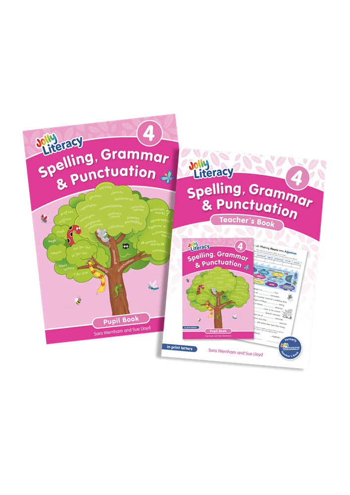 Spelling, Grammar & Punctuation Teacher & Pupil Book 4 Bundle (Print letters) - ABC School Supplies