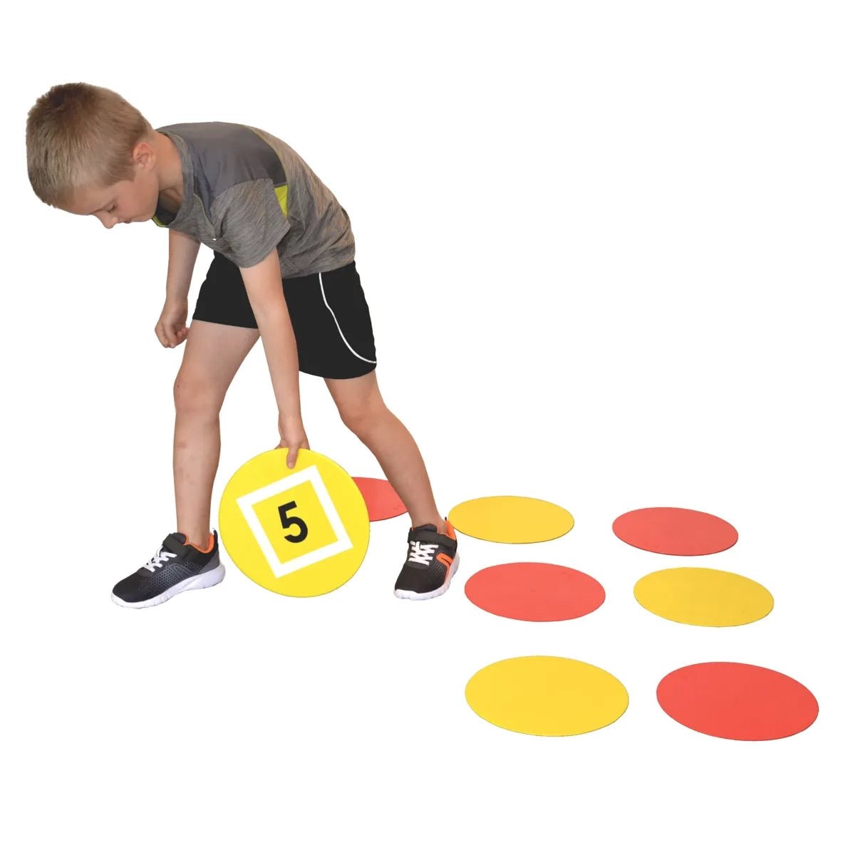 **Spordas Memory Relay Poly Spots - Red - ABC School Supplies