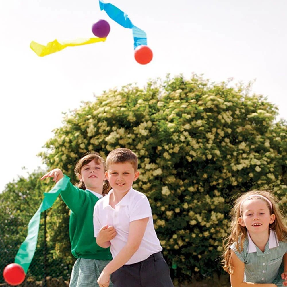 Spordas Ribbon Tail Balls Set Of 6 - ABC School Supplies