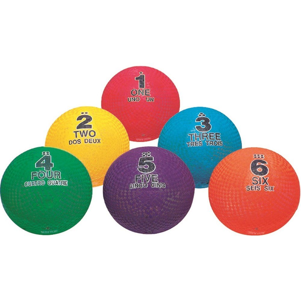 **Spordas Set Of 6 Utility Sequencing Balls - ABC School Supplies