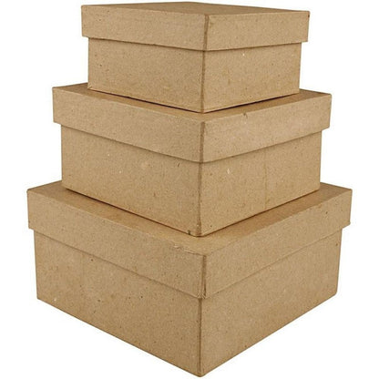 Square Boxes - Set of 3 - ABC School Supplies