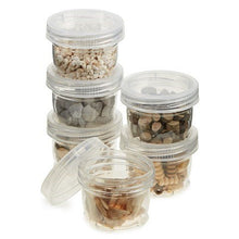 **Stackable Transparent Pots - Pack Of 6 - ABC School Supplies