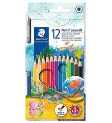 Staedtler 144 10NC12 Noris Aquarell Watercolour Pencils - Assorted Colours (Pack of 12) - ABC School Supplies