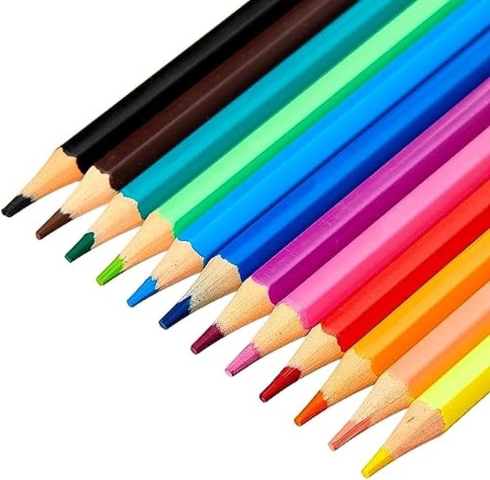 Staedtler 175 C12 Wood - Free Coloured Pencils - Box of 12 Assorted Colours - ABC School Supplies