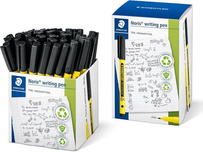 Staedtler 307 - 9 CT50 Noris Handwriting Pen - Black (Tub of 50) - ABC School Supplies