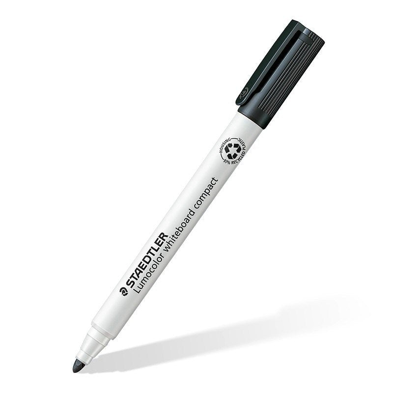 Staedtler Lumocolor Compact Whiteboard Marker 341 Tub of 36 Medium Bullet Black - ABC School Supplies