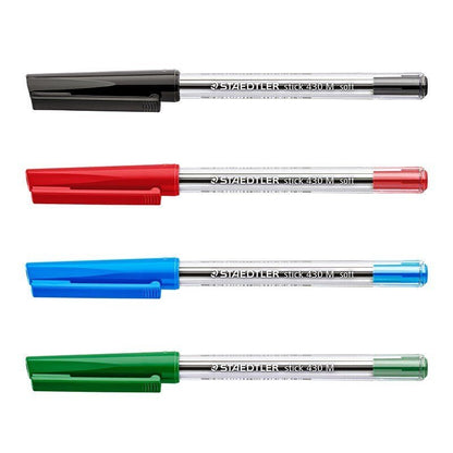 Staedtler Stick 430 MS CP5 Ballpoint Pen Medium - Assorted Colours (Box of 50) - ABC School Supplies
