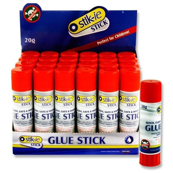 Stik.ie 20G Medium Glue Pack Of 24 - ABC School Supplies