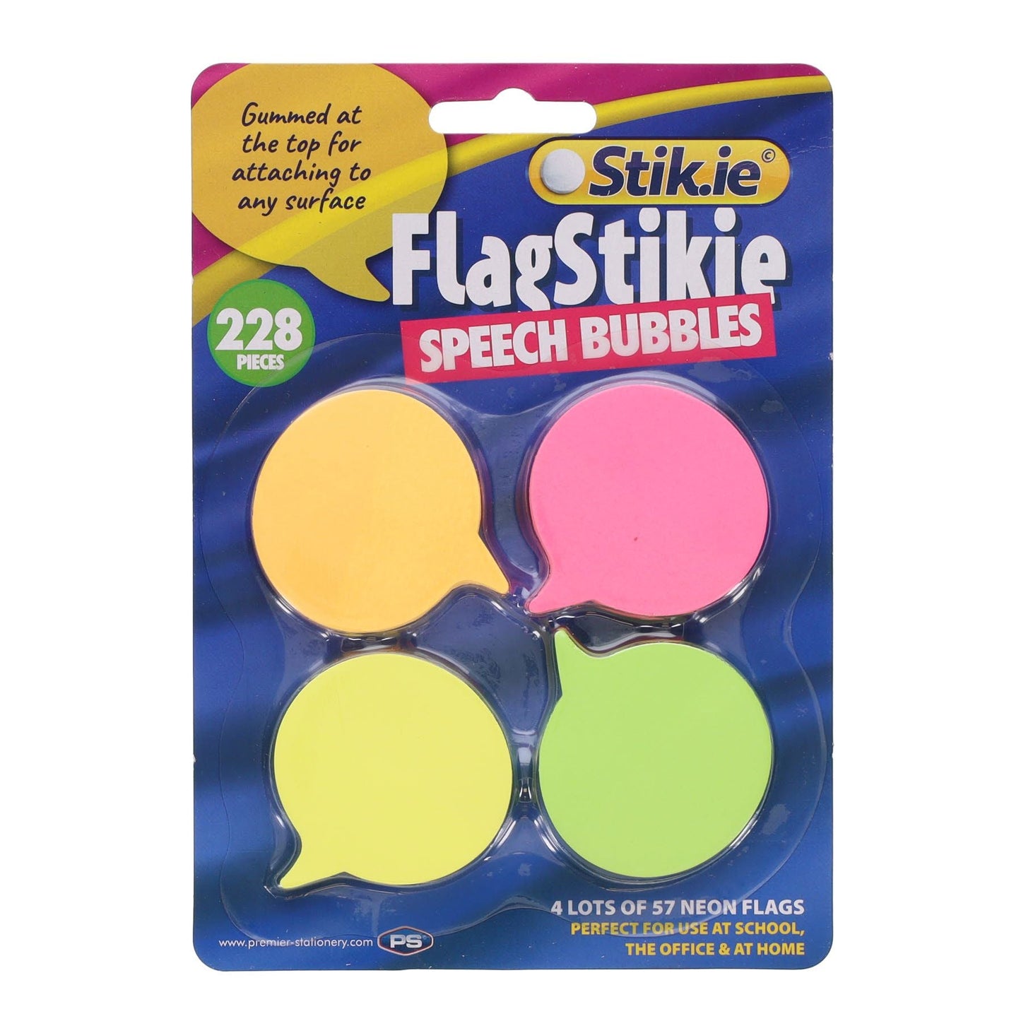 Stik.ie 3 Sticky Notes Speech Bubbles - ABC School Supplies