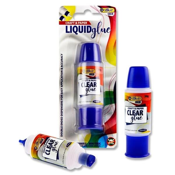 **Stik.ie 30G Craft & Paper Liquid Glue Twin Tip - ABC School Supplies
