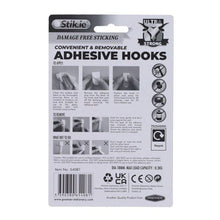 Stik.ie 5 Pack Removable Adhesive Hooks - 18x18mm - ABC School Supplies
