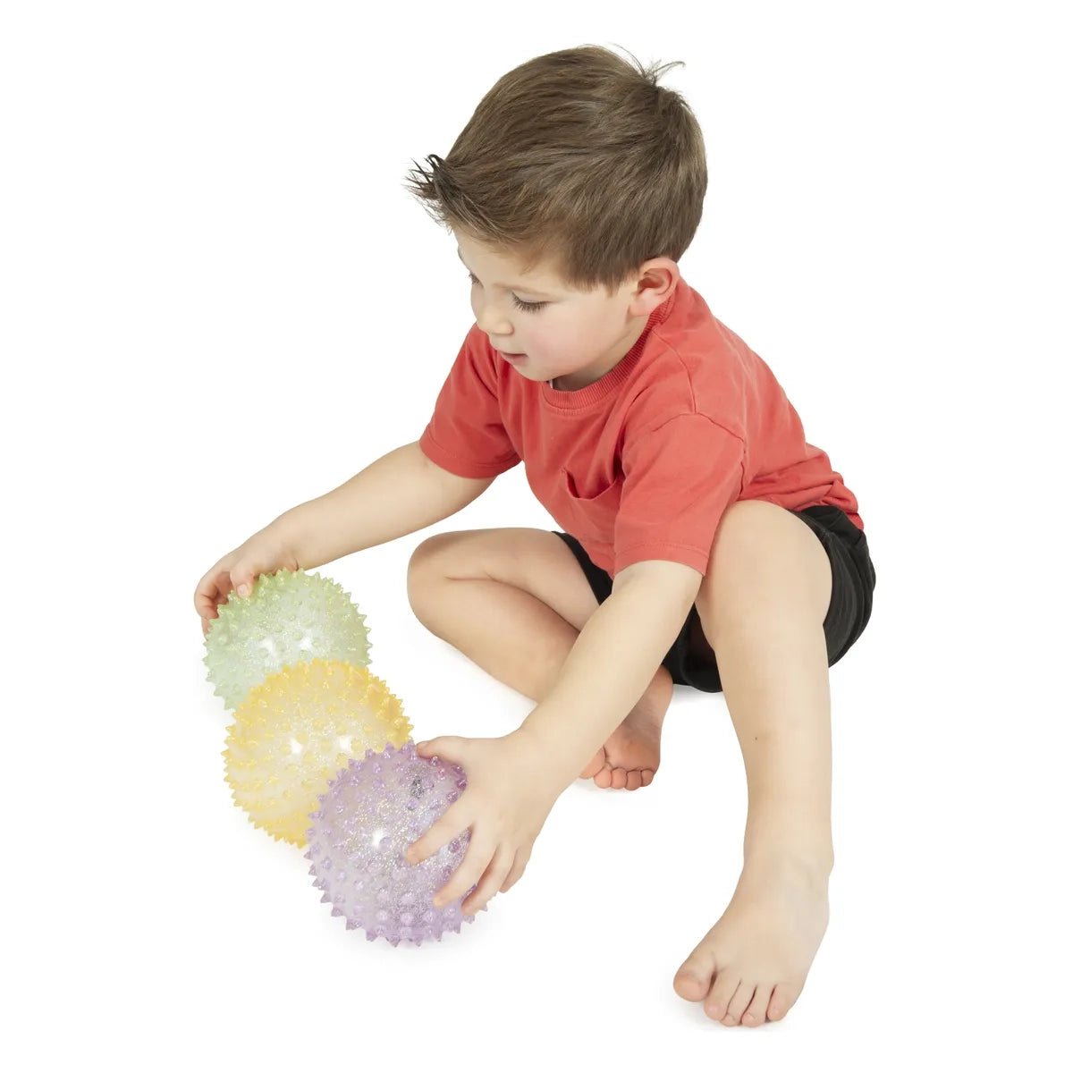 Stimove Set Of 3 Glitter Knobby Balls - ABC School Supplies