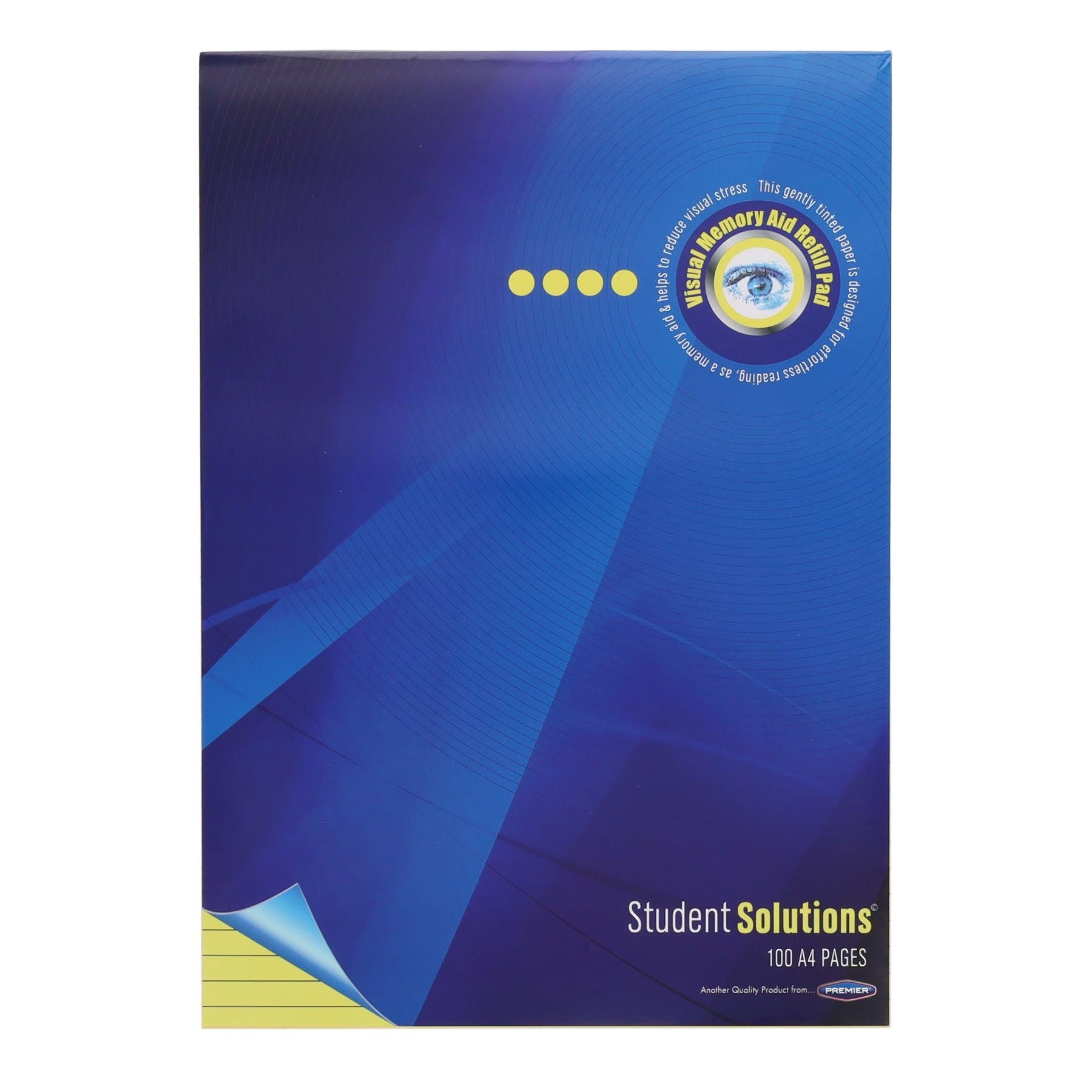 Student Solutions A4 100Pg Visual Memory Aid Refill Pad - Yellow - ABC School Supplies
