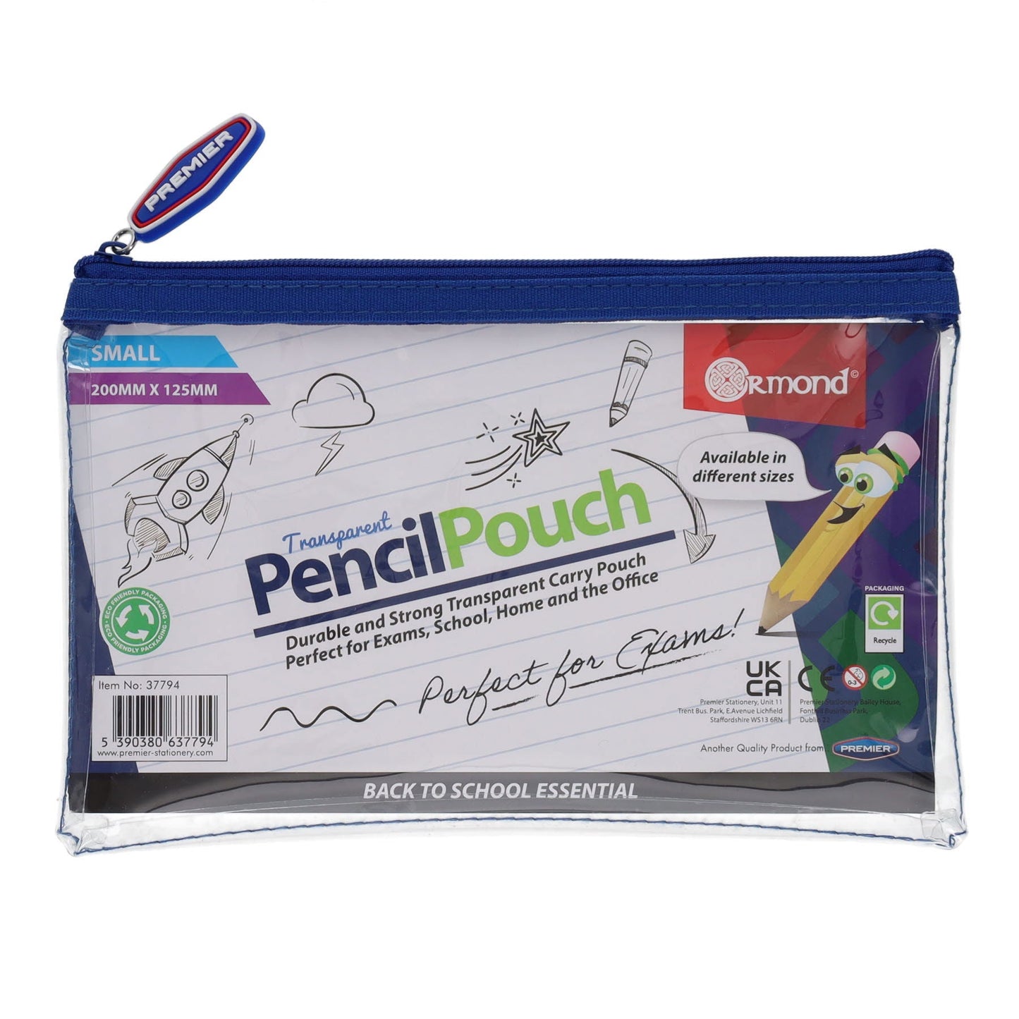 Student Solutions Transparent Pencil Case 200 x 125mm - ABC School Supplies