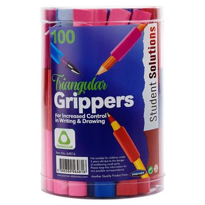 Student Solutions Triangular Pencil Grips Pack Of 100 - ABC School Supplies
