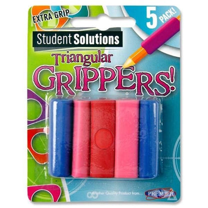 Student Solutions Triangular Pencil Grips Pack Of 5 - ABC School Supplies