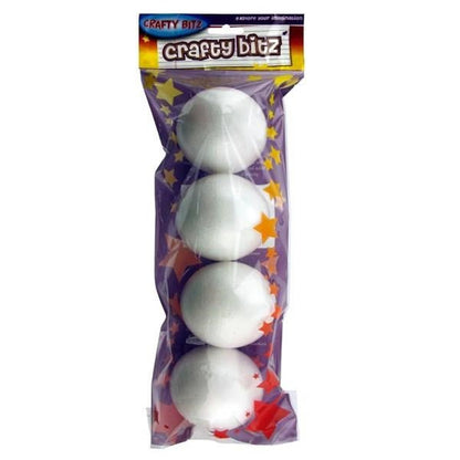 Styrofoam Balls 70mm Pack Of 4 - ABC School Supplies