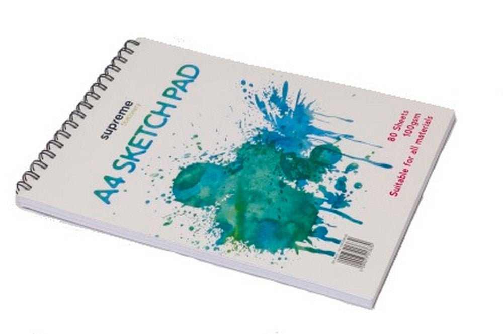 Supreme A4 Sketch Pad 100gsm 80 sheets - ABC School Supplies