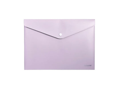 Supreme A5 Button Wallet Envelope (Soft Touch) Pack of 3 - ABC School Supplies