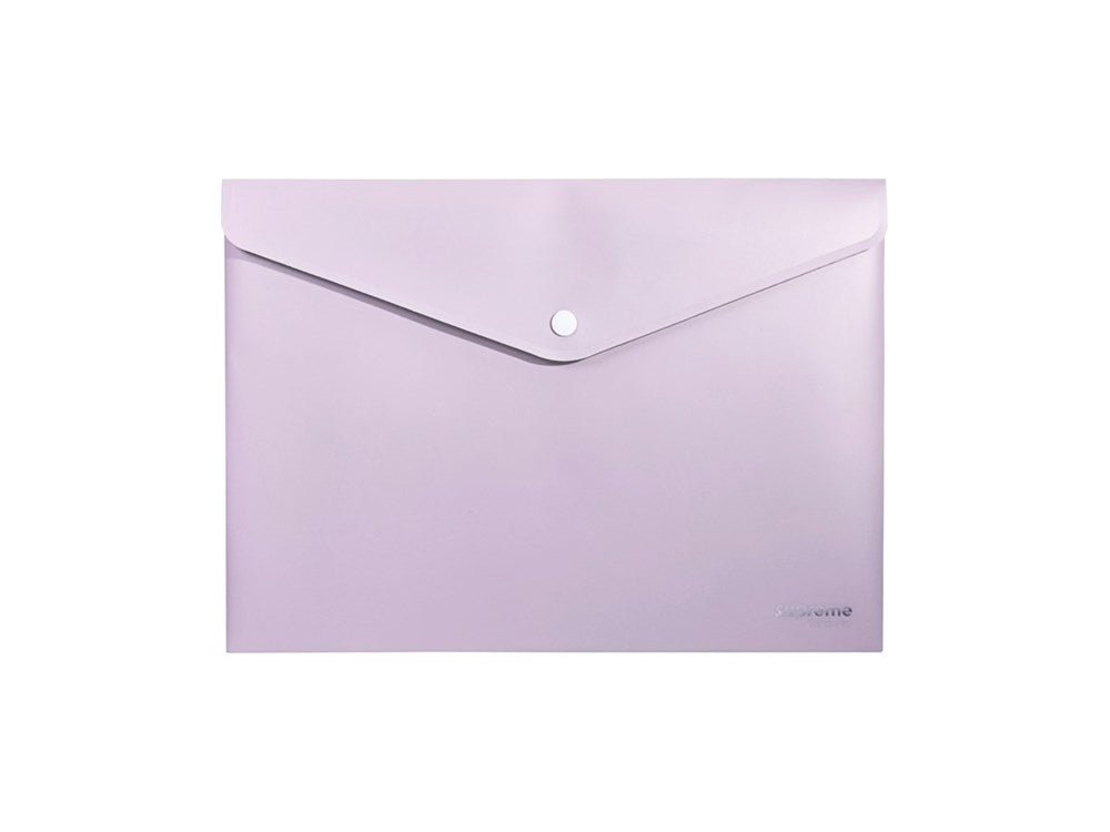 Supreme A5 Button Wallet Envelope (Soft Touch) Pack of 3 - ABC School Supplies