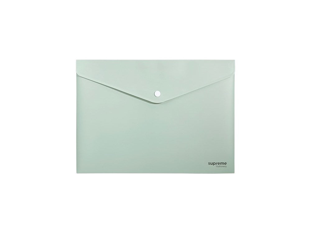 Supreme A5 Button Wallet Envelope (Soft Touch) Pack of 3 - ABC School Supplies