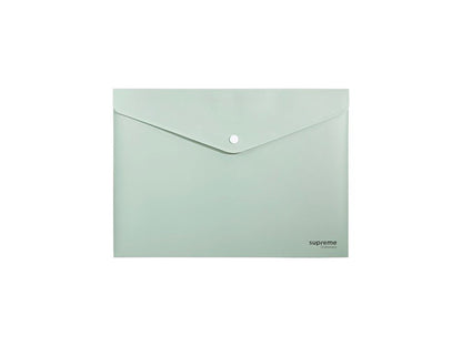 Supreme A5 Button Wallet Envelope (Soft Touch) Pack of 3 - ABC School Supplies