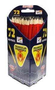 Supreme HB Junior Triangular Pencil 72 Pack - ABC School Supplies