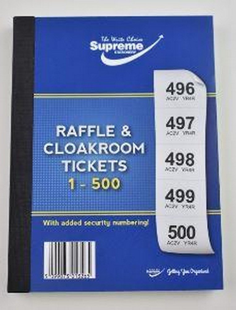 Supreme Raffle Tickets 1 - 500 - ABC School Supplies