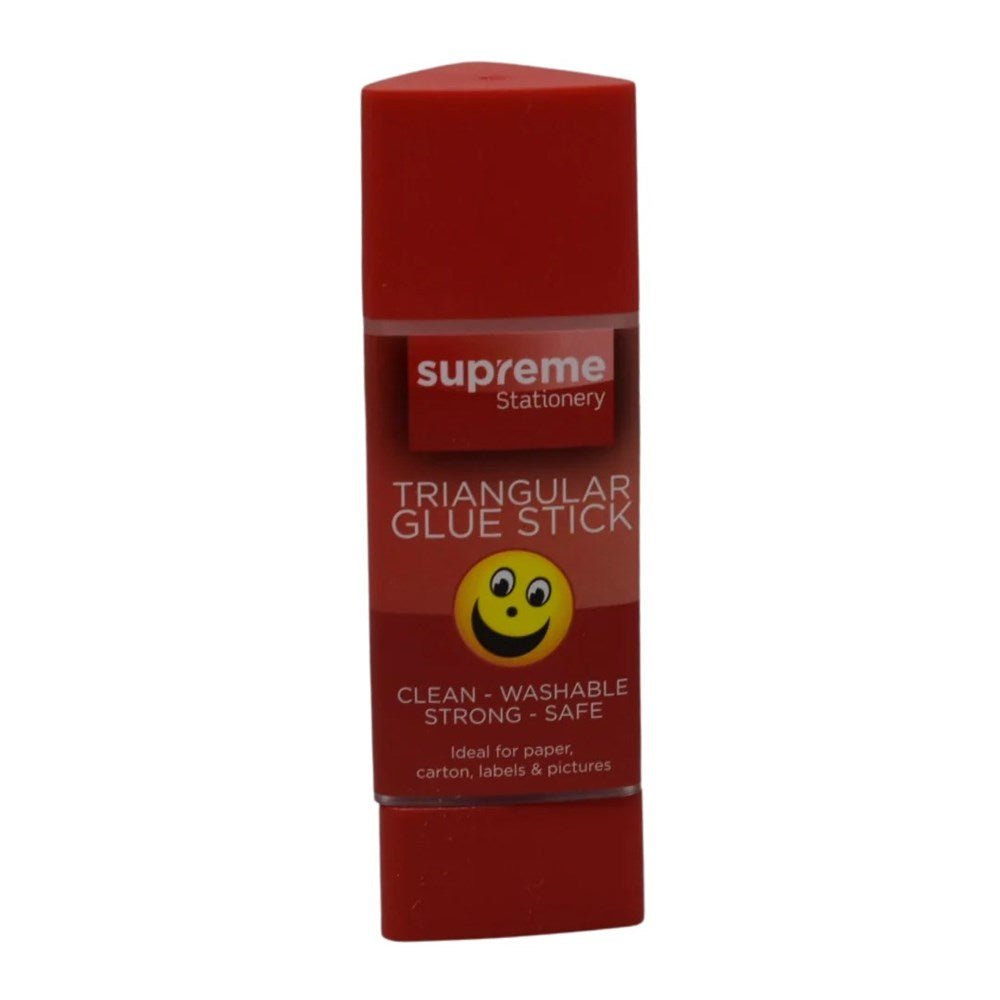 **Supreme Triangular Grip Glue Stick 25Grm Pack Of 12 - ABC School Supplies